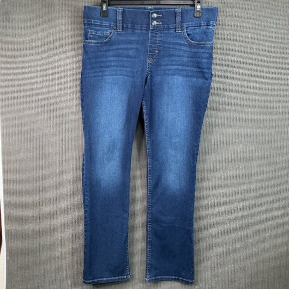 Lee Denim - Lee Riders Womens Size 14M Blue Mid-Rise Slim Fit Denim Jeans